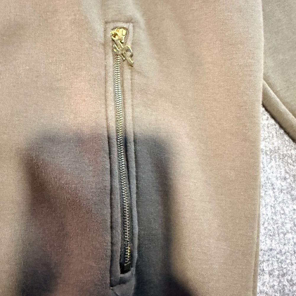 Men's Olive Crewneck Sweater - Picture 5 of 8